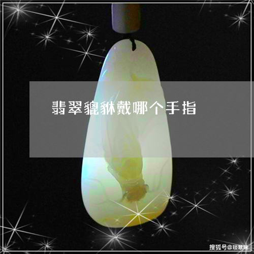 翡翠貔貅戴哪个手指/2023091491367