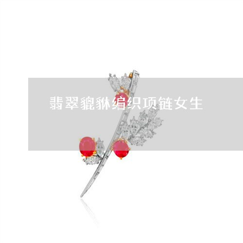 翡翠貔貅编织项链女生/2023102469881