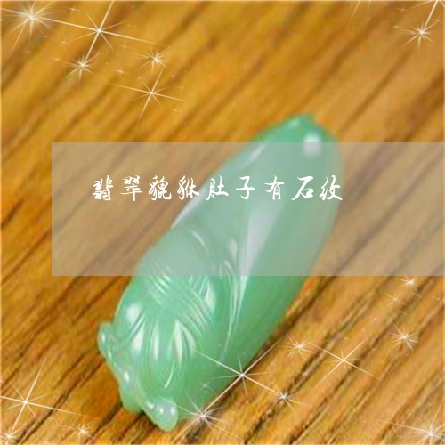 翡翠貔貅肚子有石纹/2023091494134