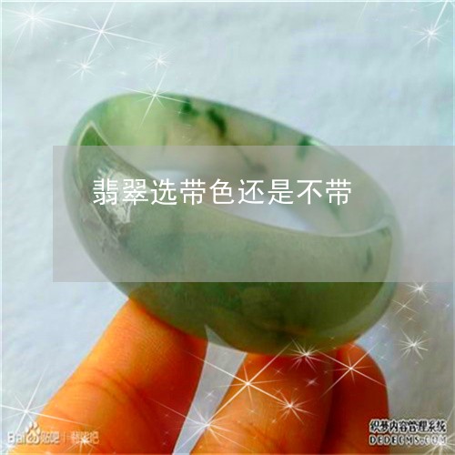 翡翠选带色还是不带/2023091474362