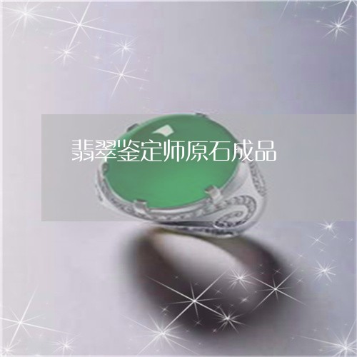 翡翠鉴定师原石成品/2023110159190