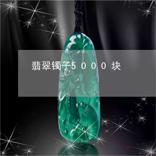 翡翠镯子5000块/2023091406925