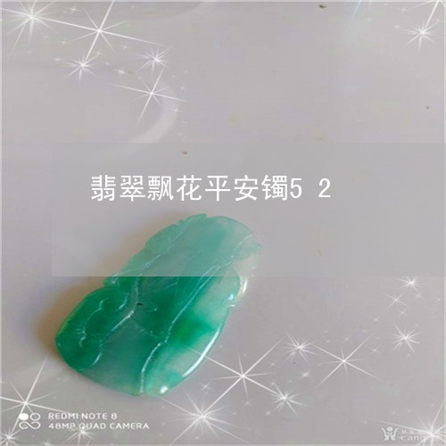 翡翠飘花平安镯52/2023091367407