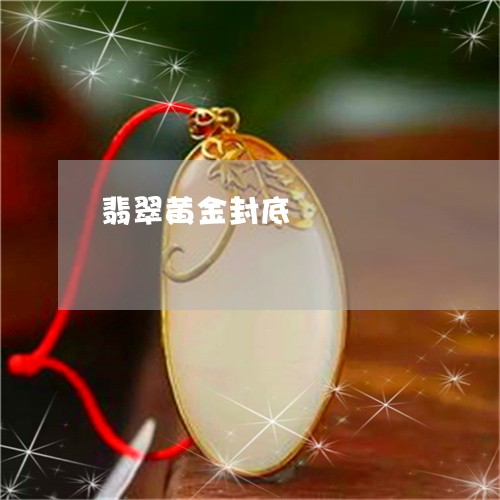 翡翠黄金封底/2023081316851