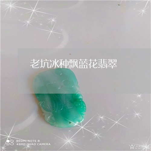 老坑冰种飘蓝花翡翠/2023091329728