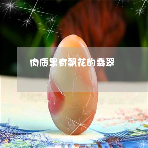 肉质黑有飘花的翡翠/2023101978401