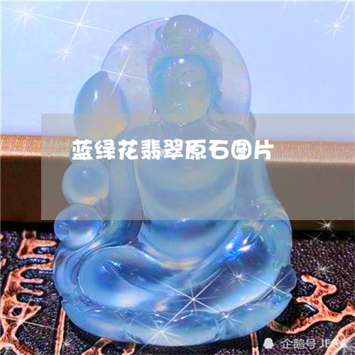 蓝绿花翡翠原石图片/2023091324209