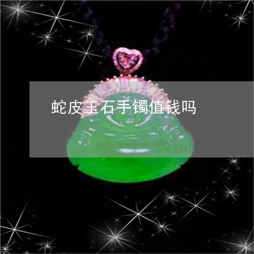 蛇皮玉石手镯值钱吗/2023101966007