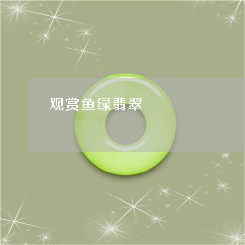 观赏鱼绿翡翠/2023081240447