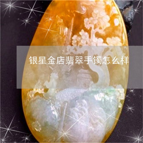 银星金店翡翠手镯怎么样/2023092883337