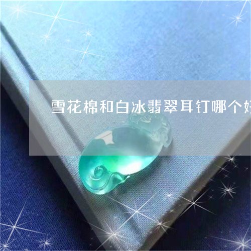 雪花棉和白冰翡翠耳钉哪个好/2023092964864