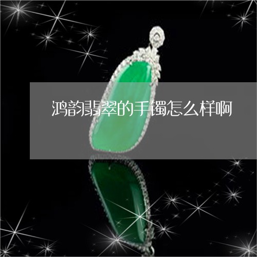 鸿韵翡翠的手镯怎么样啊/2023092877555