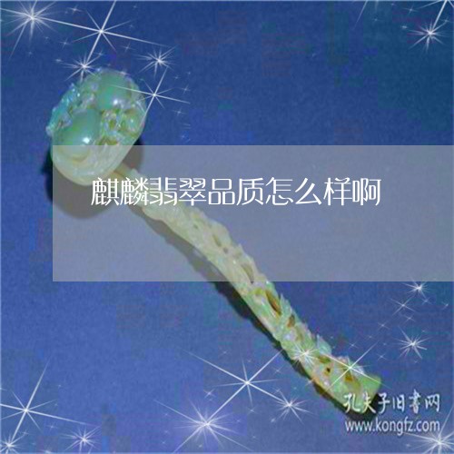 麒麟翡翠品质怎么样啊/2023102696844