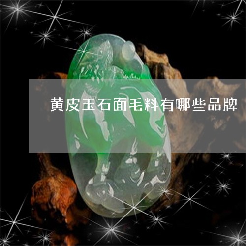 黄皮玉石面毛料有哪些品牌/2023101771765