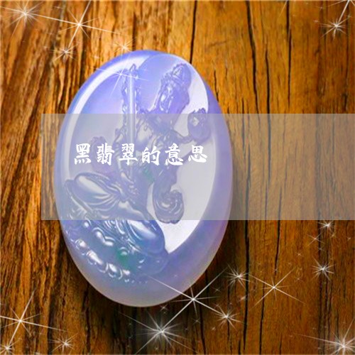 黑翡翠的意思/2023081136143