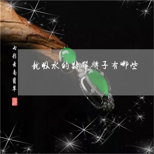 龙吸水的翡翠牌子有哪些/2023092834397